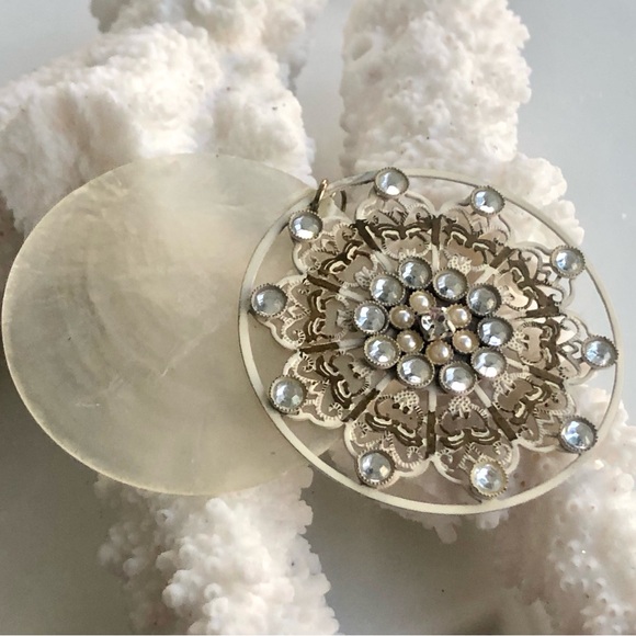 New! Boho Capiz Seashell Earrings - Picture 2 of 5